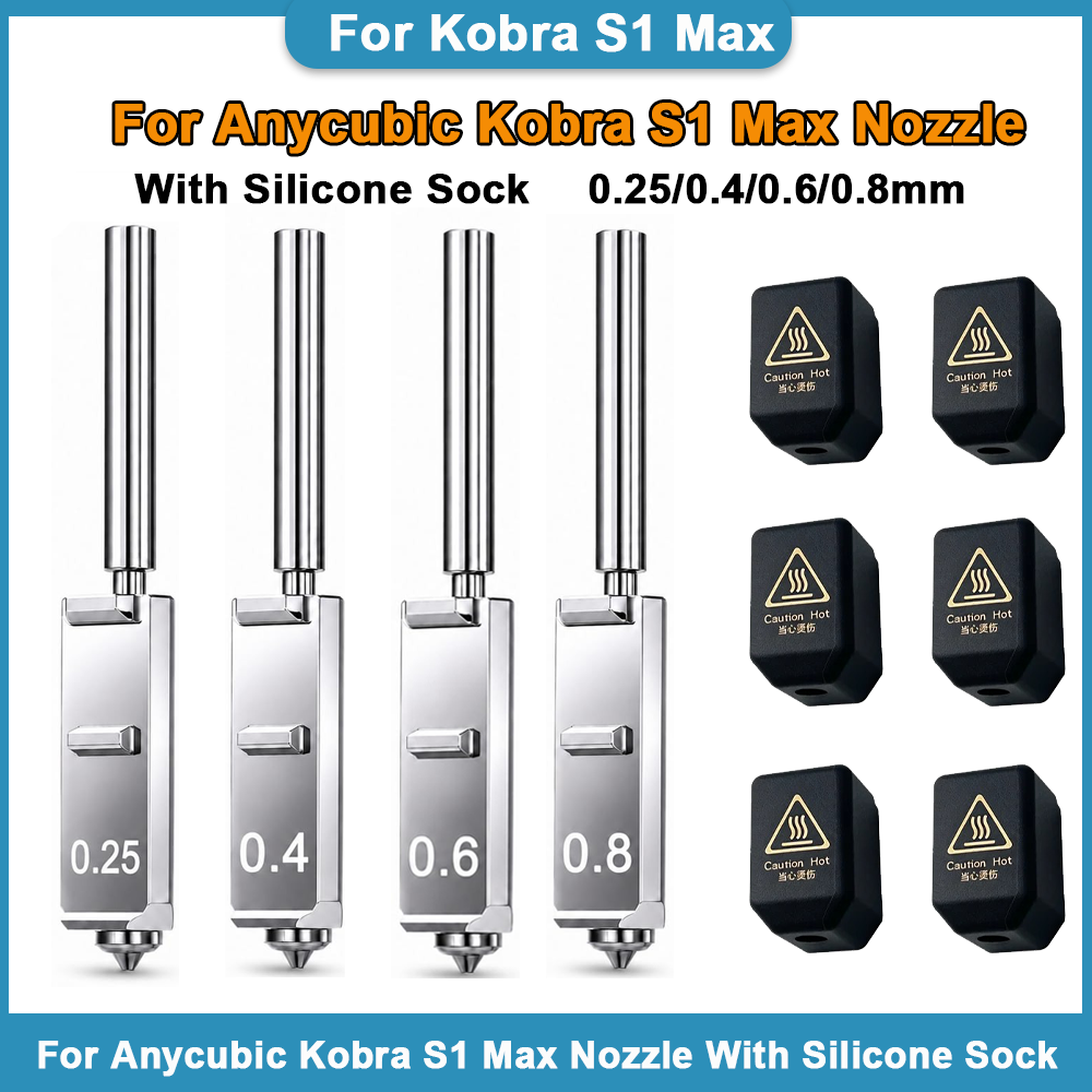 Hotend 0.4Mm - Anycubic Kobra S1 Max için Sertleştirilmiş
