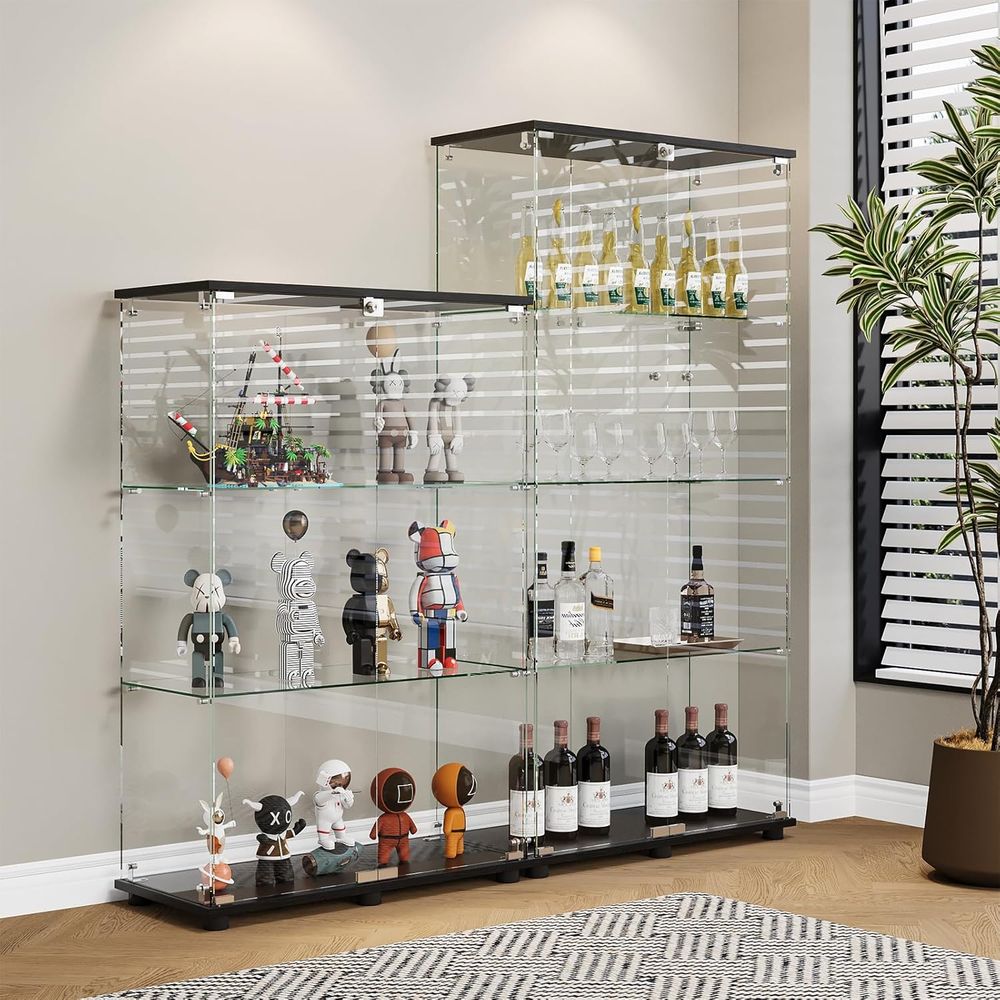 4 Raflı Çift Kapılı ve Kilitli - Glass Bed incelemesi ve fiyatı
