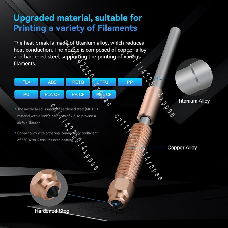 Creality K1/K1 Max/K1C 3D Yazı - Printer Nozzle incelemesi ve fiyatı