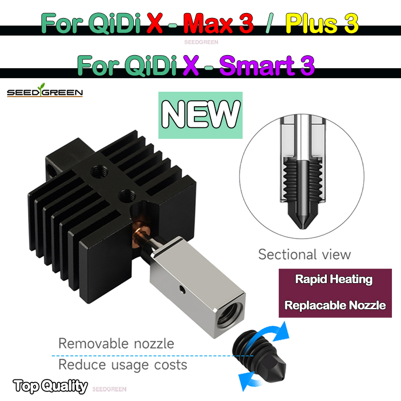 Qidi X plus 3/X max 3 için Hot - Hotend 0.4Mm incelemesi ve fiyatı