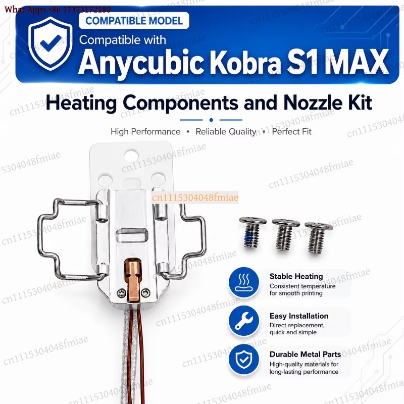 Anycubic Kobra S1 MAX Isıtma B - Hotend Assembly incelemesi ve fiyatı
